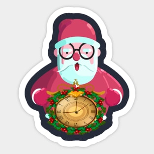 merry christmas/santa claus icons funny cartoon Sticker